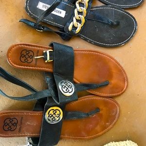 Lot of 4 pair of sandals women’s size 10.